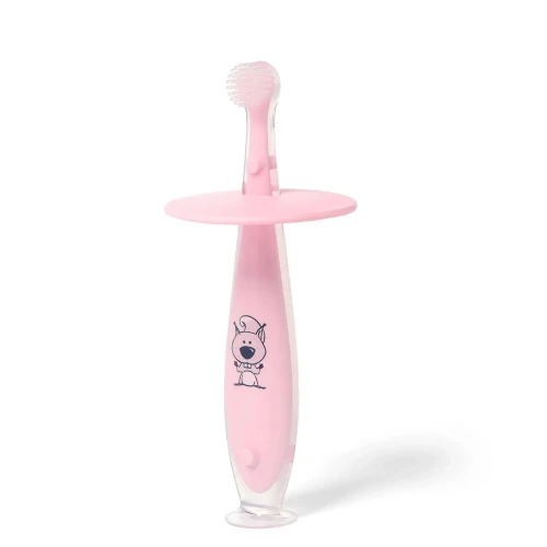 Periuta de dinti din silicon BabyOno Pink (6+ luni) cumpăra în Chișinau