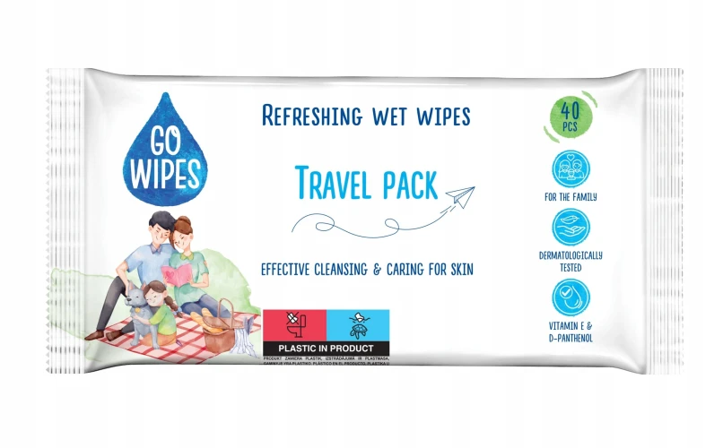 Șervețele umede GoWipes Antibacterial, 40 buc. cumpăra în Chișinau