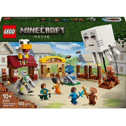 Set construcție Lego Minecraft The Ghast Balloon Village Attack, 555 elemente cumpăra în Chișinau