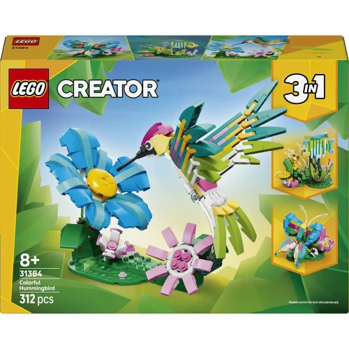 Set construcție Lego Creator Colorful Hummingbird, 312 elemente cumpăra în Chișinau