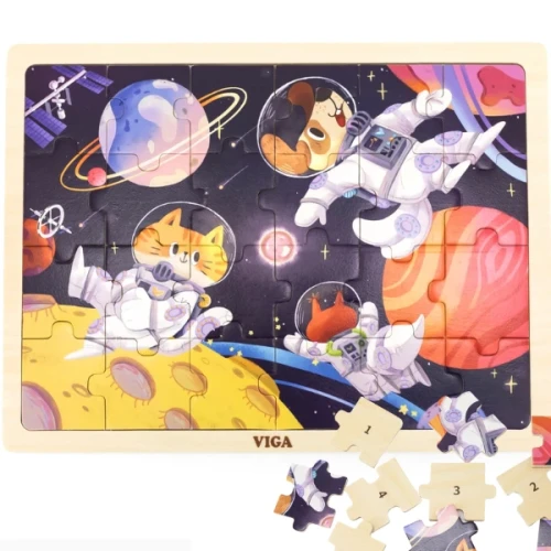 Puzzle din lemn Viga Cosmos, 24 elemente cumpăra în Chișinau