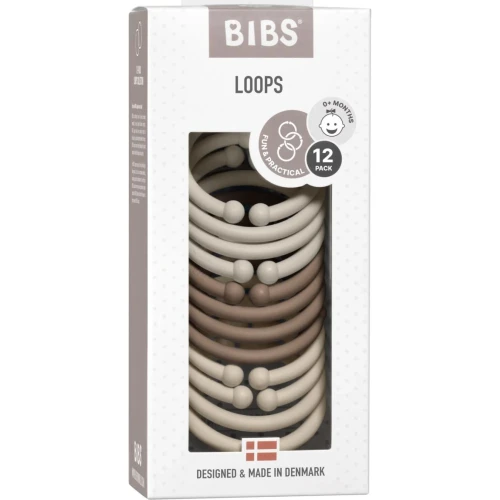 Игрушка-подвеска Bibs 12 Loops Sand & Dark Oak & Vanilla купить в Кишиневе