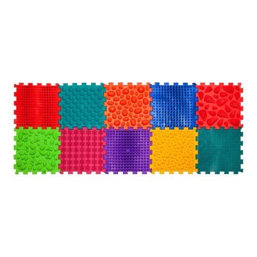 Covoraș-puzzle ortopedic de masaj Ortek Mix, set de 10 elemente + joc de masă Forest Adventures cumpăra în Chișinau
