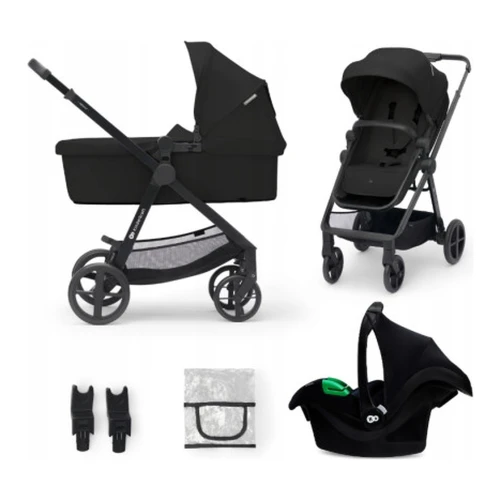 Cărucior 3 în 1 Kinderkraft Newly cu scaun auto Mink Pro, negru cumpăra în Chișinau
