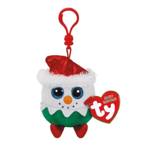 Брелок TY Снеговик Eggnog Beanie Boos Clip, 8,5 см купить в Кишиневе