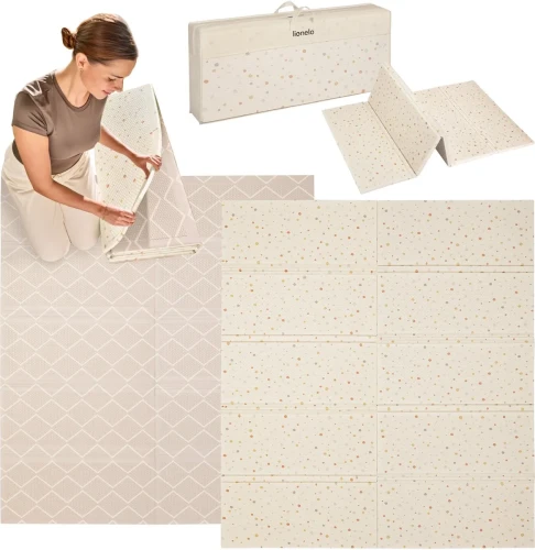 Детский коврик Lionelo Zora Beige, 180x201x1.5 см купить в Кишиневе