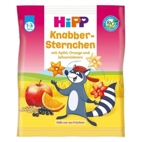 Звездочки хрустящие HiPP с фруктами (12 мес+), 30 гр купить в Кишиневе