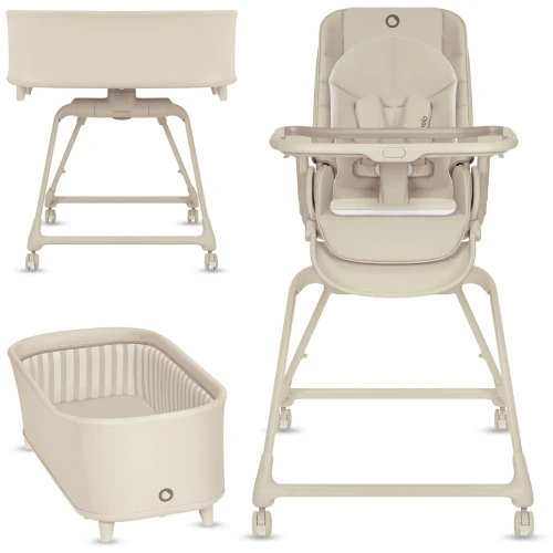 Scaun de masa + Patuc Co-sleeper 3 in 1 Lionelo Maddie Beige cumpăra în Chișinau