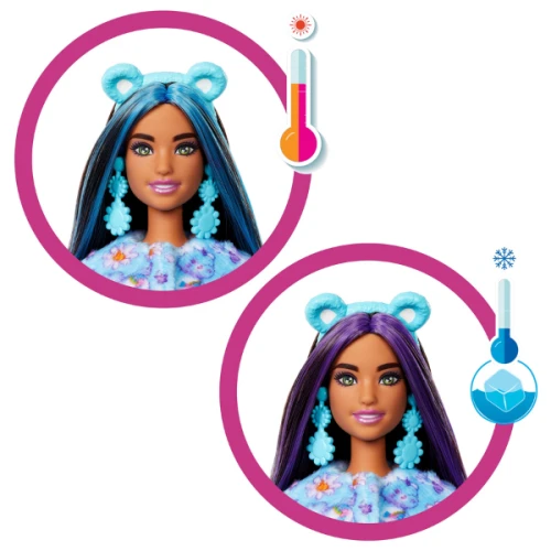 Păpușă Barbie Cutie Reveal în costum de pluș de ursuleț, 30 cm cumpăra în Chișinau