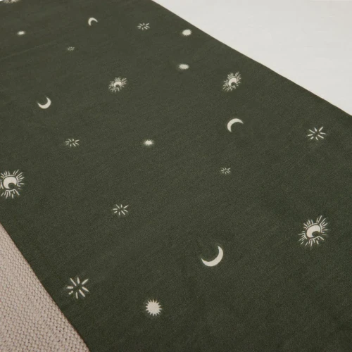 Простыня для детской кроватки Jollein Stargaze Leaf Green, 120x150 см купить в Кишиневе