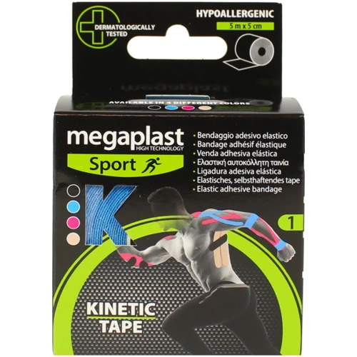 Пластырь Megaplast Sport Kinetic Tape Синий 500x5 см купить в Кишиневе
