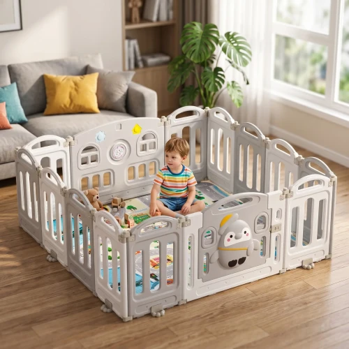 Игровой манеж Moni Music Penguin Grey & White купить в Кишиневе