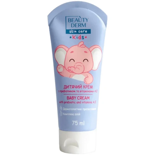 Cremă pentru copii Beautyderm Kids cu prebiotice și vitaminele A și E, 75 ml cumpăra în Chișinau