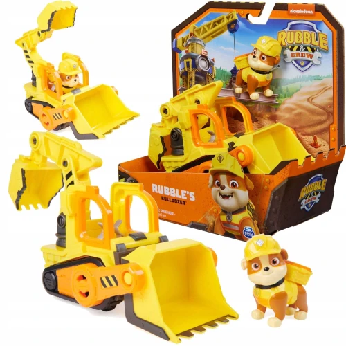 Buldozer Spin Master Patrula Cățelușilor Rubble & Crew cu figurină Rubble, galben cumpăra în Chișinau