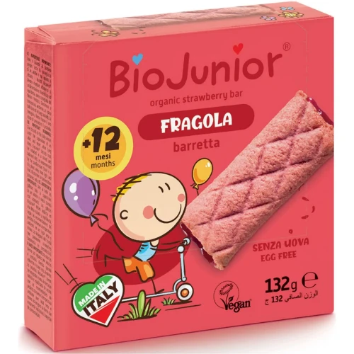 Batonaș BioJunior cu căpșune (12 luni+), 132 gr cumpăra în Chișinau