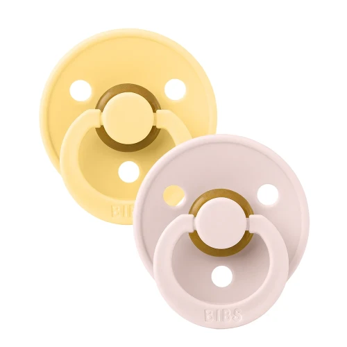 Suzetă rotundă din latex Bibs Pale Butter & Petal (6-18 luni), 2 buc. cumpăra în Chișinau