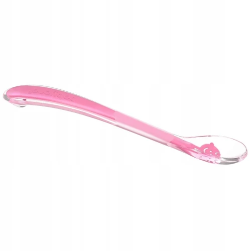 Силиконовая ложка BabyOno Baby’s Smile Pink купить в Кишиневе