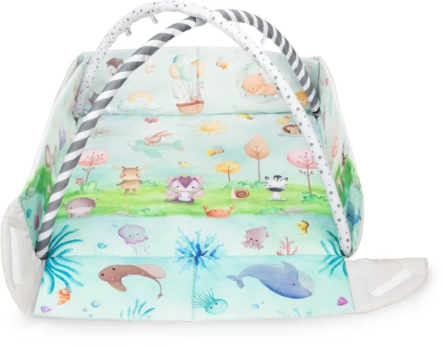 Детский коврик Lionelo Anika Natural Multicolor, 112x116x1.5 см купить в Кишиневе