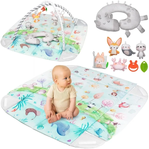 Детский коврик Lionelo Anika Natural Multicolor, 112x116x1.5 см купить в Кишиневе