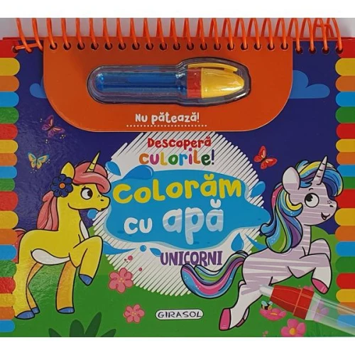 Carte de colorat Unicorni. Colorăm cu apă cumpăra în Chișinau