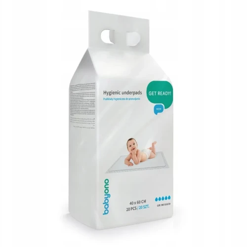Pelinci de unică folosință BabyOno Get Ready (60x40 cm), 20 buc cumpăra în Chișinau