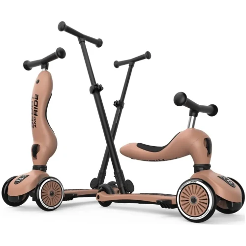 Самокат 2 в 1 Scoot&Ride Highwaykick 1 Push and Go Mocha купить в Кишиневе