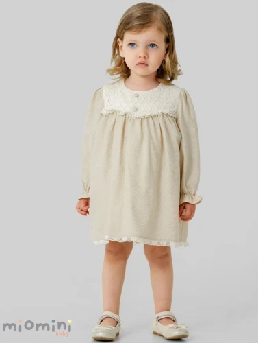 Rochiță cu mânecă lungă Mymio Jacquard Beige (3-6L) cumpăra în Chișinau