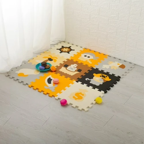 Развивающий коврик-пазл Essa Toys «Пират», 9 элементов, 86x86 см купить в Кишиневе