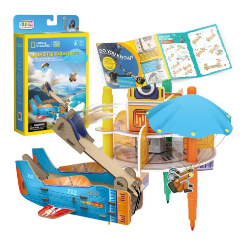 Puzzle 3D CubicFun STEM Series Lansator Parașută, 48 elemente cumpăra în Chișinau