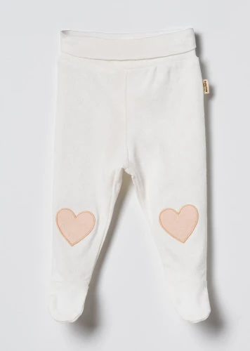 Pantaloni BabyCosy Heart Ivory & Beige, 2 buc. (3-6L) cumpăra în Chișinau