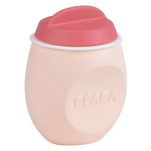Cană din silicon Beaba BabySqueez Pink (6 luni+), 180 ml cumpăra în Chișinau
