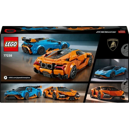 Set construcție Lego Speed Champions Lamborghini Revuelto & Lamborghini Huracán STO, 607 elemente cumpăra în Chișinau