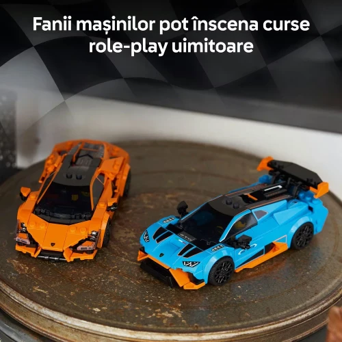 Set construcție Lego Speed Champions Lamborghini Revuelto & Lamborghini Huracán STO, 607 elemente cumpăra în Chișinau