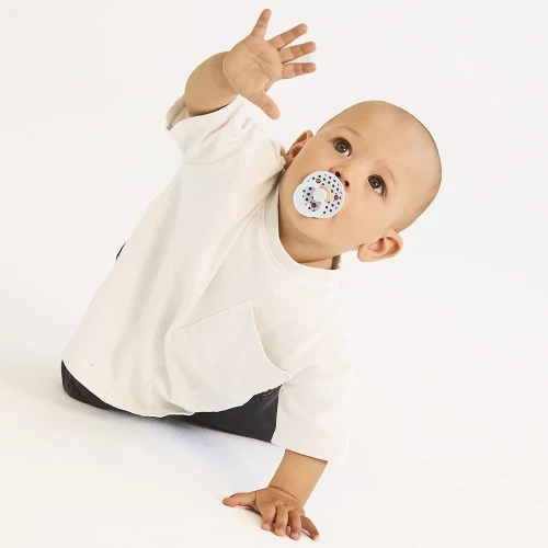 Круглые латексные соски Bibs Polka Baby Blue & Steel Blue (0-6 мес.), 2 шт. купить в Кишиневе