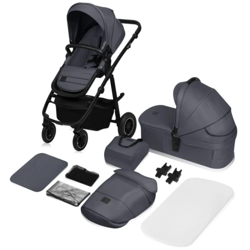 Коляска 2 в 1 Lionelo Amber Plus Grey Graphite купить в Кишиневе