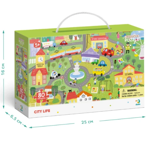 Puzzle Dodo Viața în oraș, seria Puzzle de observație, 80 elemente cumpăra în Chișinau