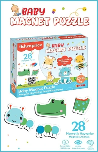Магнитный пазл Fisher-Price Животные купить в Кишиневе