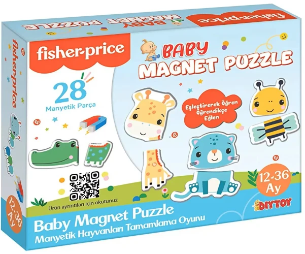 Магнитный пазл Fisher-Price Животные купить в Кишиневе