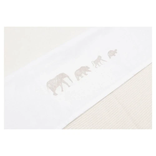 Простыня для детской кроватки Jollein Animals Nougat, 120x150 см купить в Кишиневе