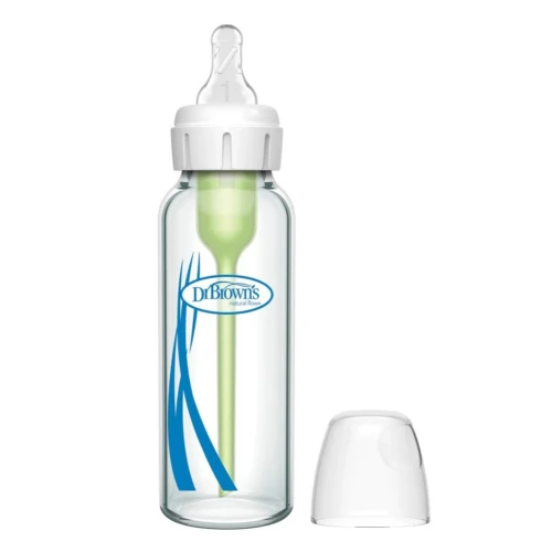 Бутылочка для кормления из стекла Dr. Brown’s Options+ Level 1 White, 250 мл купить в Кишиневе
