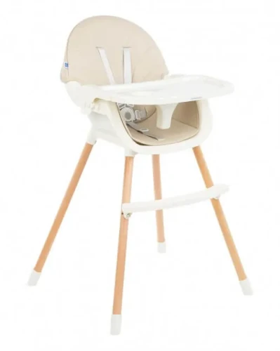 Scaun de masa 2 in 1 KikkaBoo Nutri Wood Beige cumpăra în Chișinau