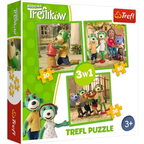 Пазл Toys Outlet Семья Трефликов 3 в 1, 106 элементов купить в Кишиневе