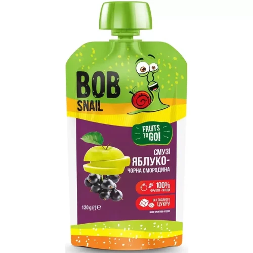 Пюре Bob Snail яблоко-черная смородина (3 года+), 120 г купить в Кишиневе