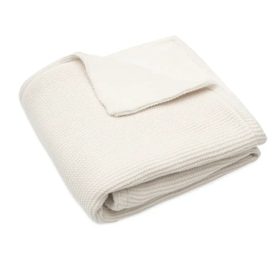 Пледик Jollein Basic Knit Ivory/Fleece, 75x100 см купить в Кишиневе