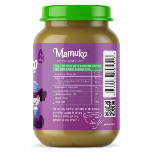 Piure Mamuko organic cu legume si carne de curcan (de la 6 luni +), 190g cumpăra în Chișinau