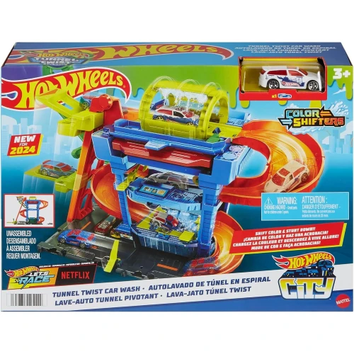 Set constructie Hot Wheels City Tunnel Twist Car Wash, 2 elemente cumpăra în Chișinau
