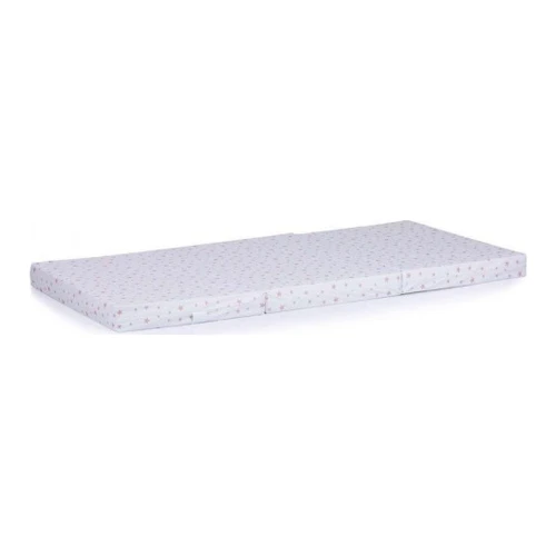 Saltea pliabilă Chipolino 120x60x6 cm, albă cu stele roz pudrat cumpăra în Chișinau