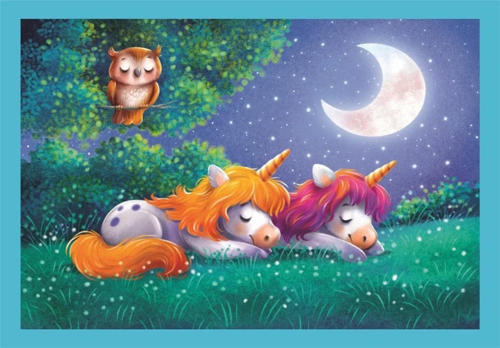 Puzzle Clementoni 4 in 1 A day with Unicorns, 72 elemente cumpăra în Chișinau