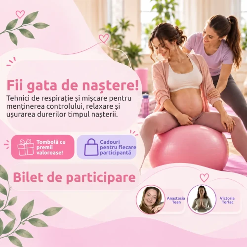 Maternitatea ta începe alături de PernaMea – Ediția a IX-a. Fii gata de naștere! – respirație, mișcare și încredere cumpăra în Chișinau