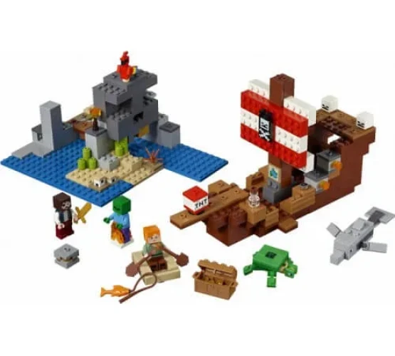 Constructor Lego Minecraft "Aventuri pe o navă de pirați" (386 el.) cumpăra în Chișinau